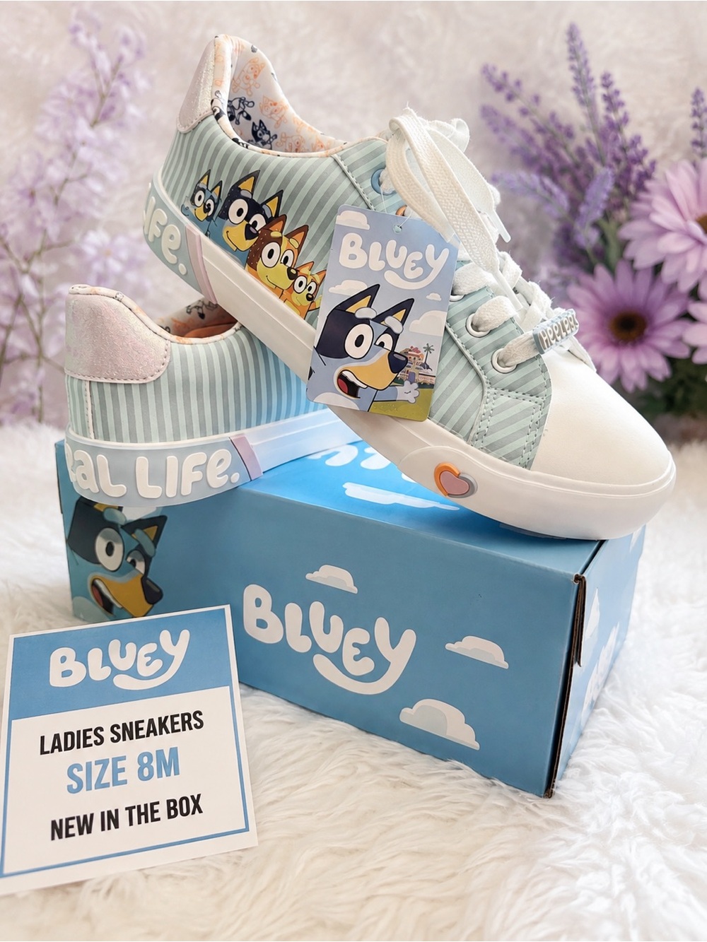Ground Up Bluey ladies 8M new in box